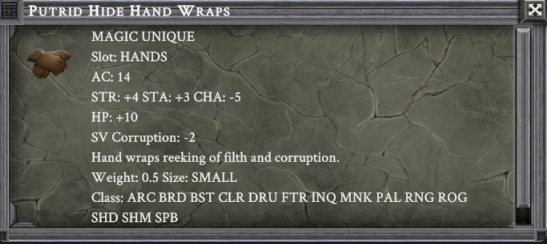 PUTRID HIDE HAND WRAPS item card